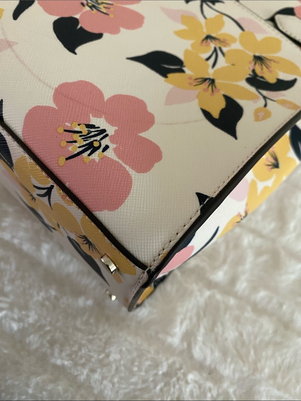 SOLD! Kate Spade New York Staci Medium Satchel in Cream Multi - Picture 15 of 17
